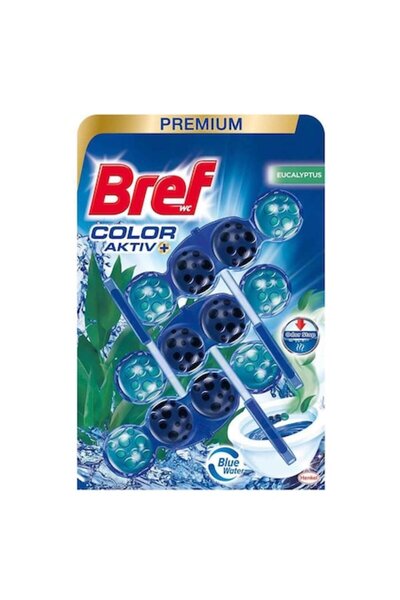 Bref Pachet 3 X Odorizant wc bile Aktiv Eucalipt 3x50g