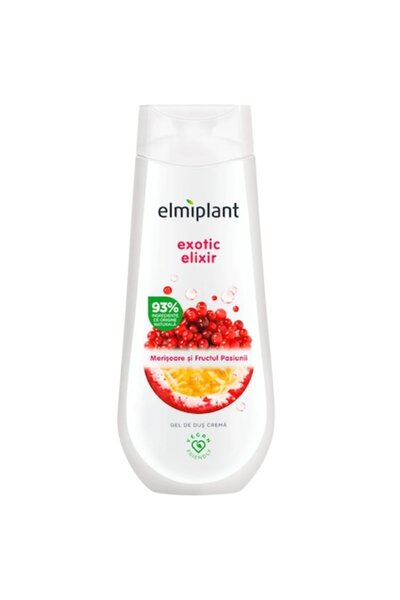 ELMIPLANT Gel Dus Crema Exotic Elixir Merisoare Fructul Pasiunii 750ml