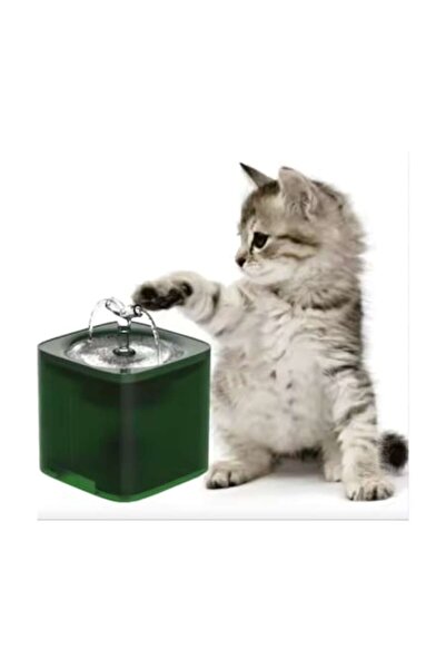 AMYMAT Fântână automată de apă 2L pentru pisici și câini mici cu senzor de mișcare