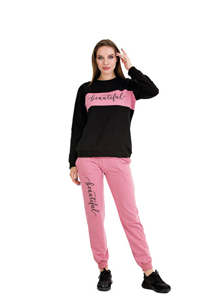 MOPİ Crew Neck Soft Two Thread Pocket Tracksuit Set