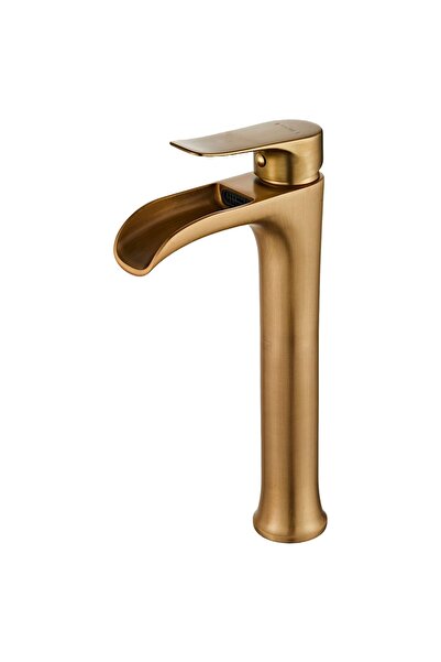 Fause High Bowl Sink Faucet Waterfall Antique Aged Ksl112-A