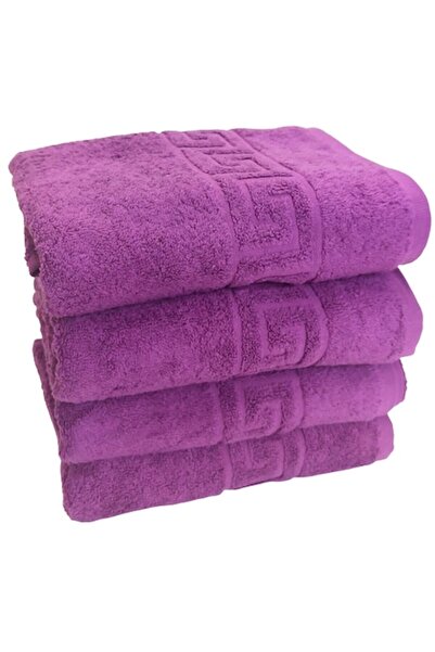 Uramag Set Prosoape Pufoase Hoteliere, 50cm x 90cm, 4 Piese, Model Greek, 100% Bumbac, Densitate 550g/mp, M