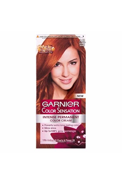 Garnier Color Naturals 7.40 (Intense Amber) - Permanent Hair Dye, 110 ml