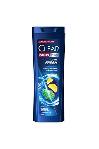 Clear Set 2 x Shampoo Men 24H Fresh, Lemon and Mint, 360 ml