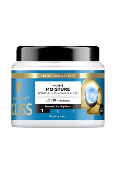 Gliss Hydrating Hair Mask Schwarzkopf 4 in 1 Moisture 400 ml