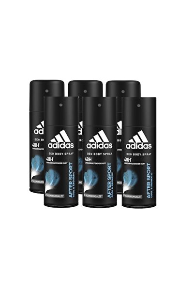 adidas Set 6 x Deodorant After Sport 0% aluminum, men, 150 ml
