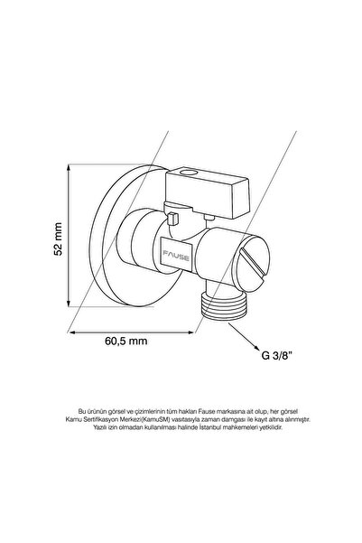 Fause Filtreli Ara Musluk KDC110