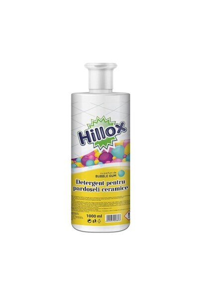 Hillox Pachet 2 X Detergent Pardoseli Bubble Gum Suprafate Ceramice 1l