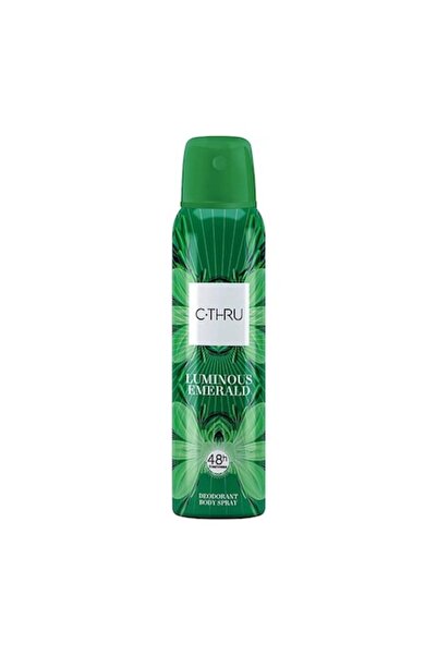 C-THRU Set 4 x Luminous Emerald Deodorant Spray, Women, 150 ml