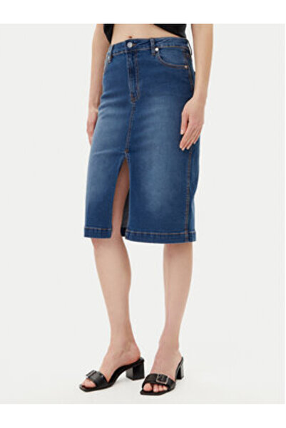 Silvian Heach Γυναικεία Φούστα Τζιν GPP25403LO Σκούρο Μπλε