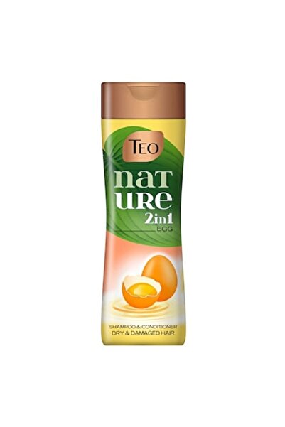 Teo Set 3 x Shampoo Nature 2 in 1 Egg for Dry and Damaged Hair, with Egg, 350 ml