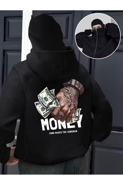 LOTS MODA سترة صوفية للجنسين من Snow Masked Ninja من الصوف السميك بخيطين