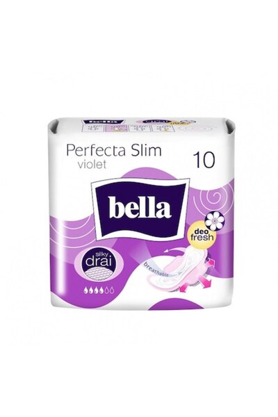 Bella Set Absorbente Perfecta Violet Deo, 4 Pachete x 10 Absorbante