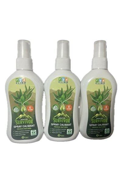 Clino Pachet 3 X Survivor Spray calmant dupa intrepatura tantarilor 100% 100ml