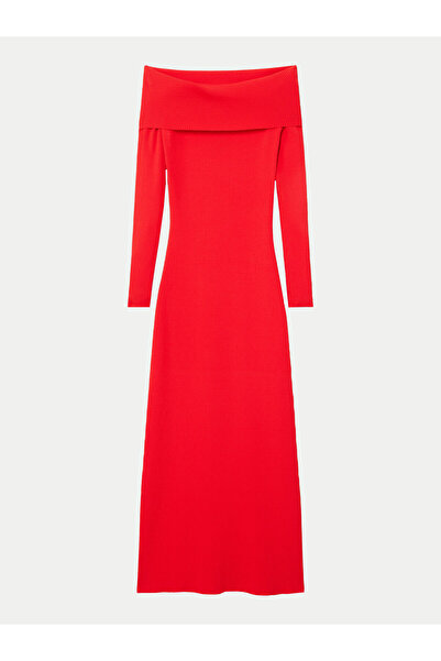 Desigual Γυναικείο Πλεκτό Φόρεμα 24WWVF06 Κόκκινο