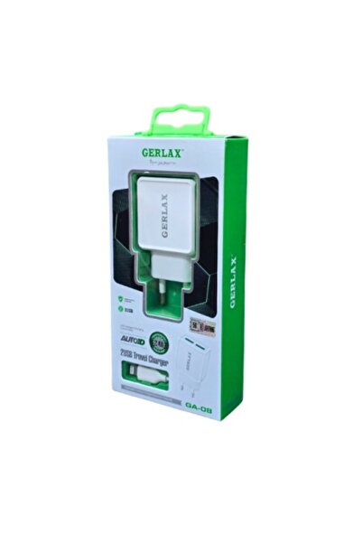 GERLAX GA 08 Charger with iPhone Cable 2.4A 2xUSB