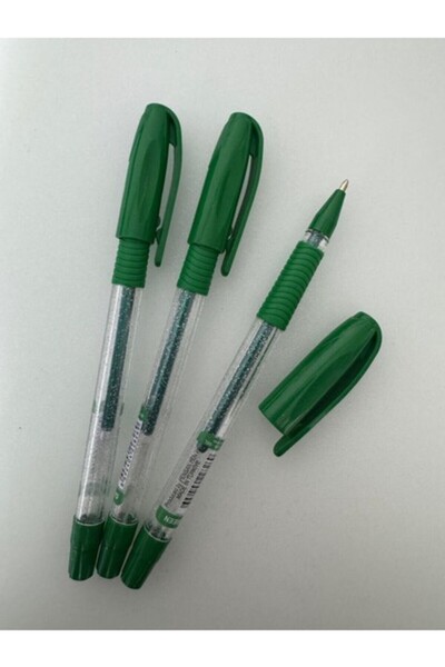 Pensan Gel Pen Jely 1.0 mm Glitter Silvery Green (3 Pieces)
