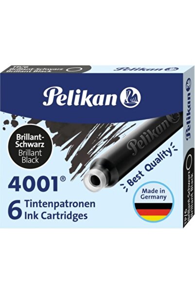 Pelikan Dolma Kalem Kartuşu 6'lı Siyah