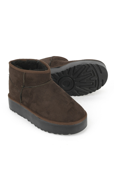 Ziya , Suni Kürklü Kadın Bot 1531044Z1002 Kahve