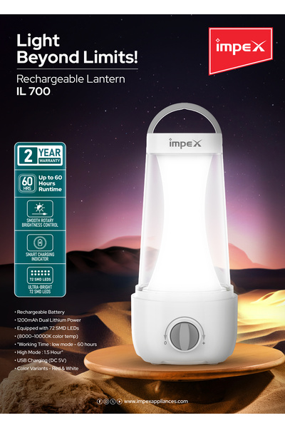 İMPEX RECHARGEABLE LED LANTERN(IL 700)