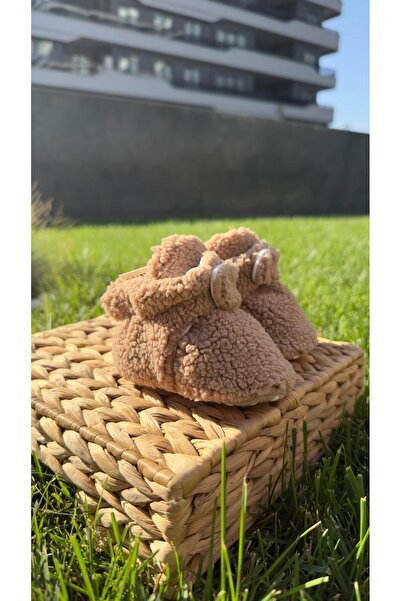 BabyDia Lamb Fabric Non-Slip Sole Booties