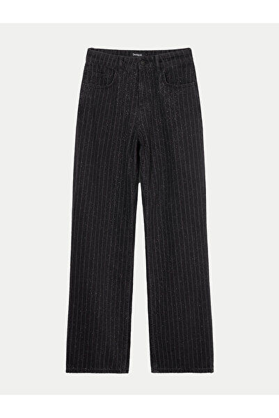 Desigual Γυναικείο Τζιν 24WWDD58 Μαύρο