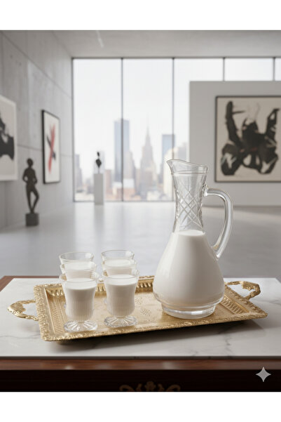 AiroBazar Sürahi ve 6’lı Bardak Seti – Şık Tasarım, Günlük ve Özel Kullanım, ...