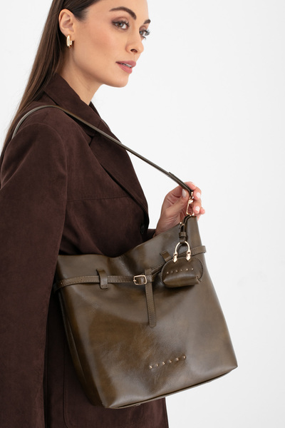 Sisley Women's Arm Bag Khaki Sly243