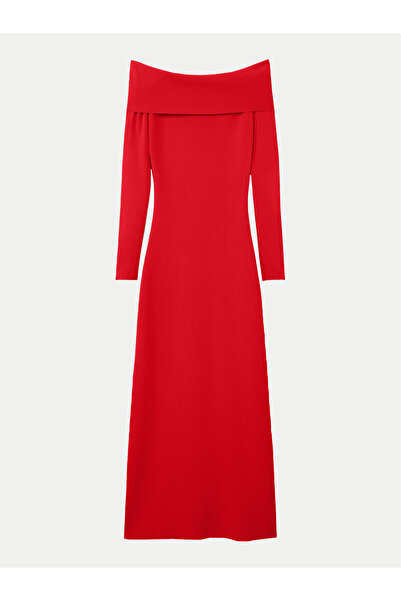 Desigual Γυναικείο Πλεκτό Φόρεμα 24WWVF06 Κόκκινο