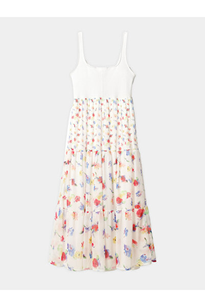 Desigual Γυναικείο Καλοκαιρινό Φόρεμα 24SWVK58 Λευκό