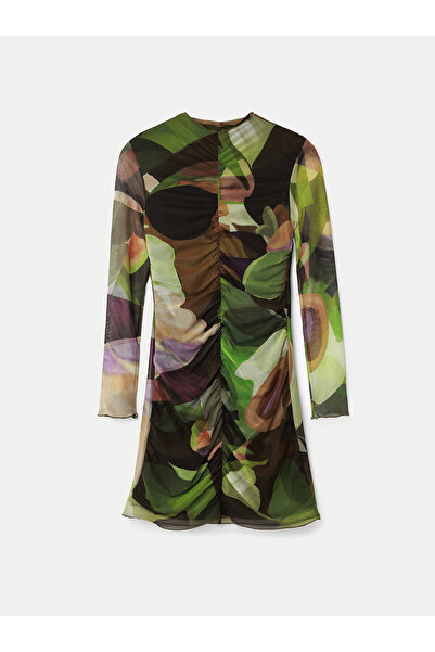 Desigual Γυναικείο Φόρεμα Casual 24WWVK36 Πράσινο