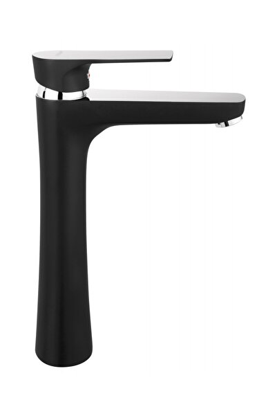 FERRO Square Black - High Basin Mixer Faucet Black