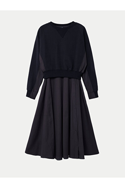 Desigual Γυναικείο Σετ Μπλούζας και Φόρεμα 24WWVW45 Μαύρο