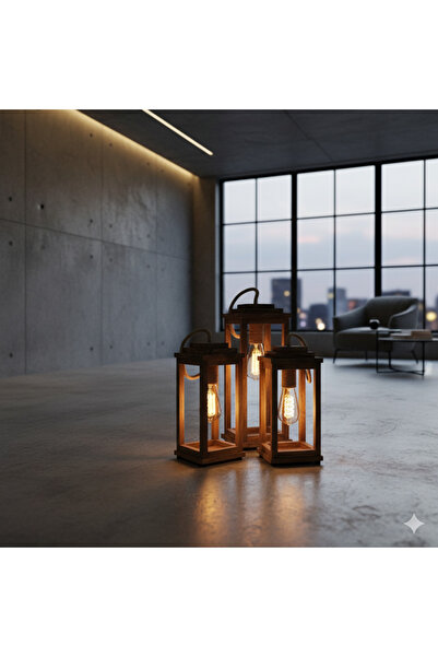 Akinsc Mobilya Dekorasyon Ahşap Avize