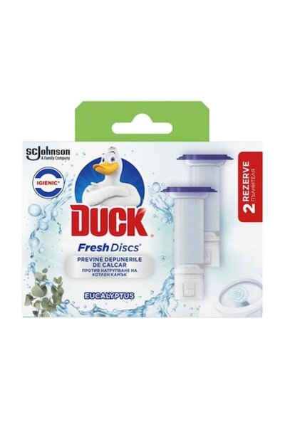 DUCK Discuri Odorizante Fresh Twin Active Eucalyptus Rezerva 2x36ml