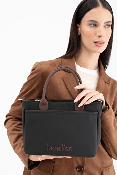 United Colors of Benetton Benetton Women's Arm Bag Black-Brown Bnt1649