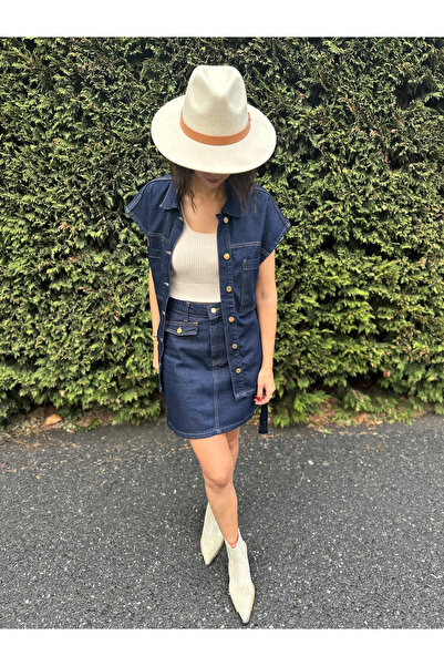 Gardropmikseri Kısa Kot Etek