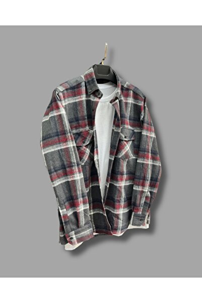 nightblack Regular Fit Klasik kalıp oduncu kumaş cift cepli cepler kapaklı dügmeli gömlek