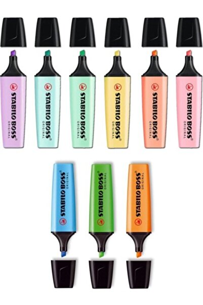 Stabilo Boss Original Pastel Renkler 6 + 3 Renk