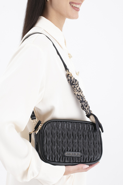 Sisley حقيبة يد نسائية سوداء SLY274