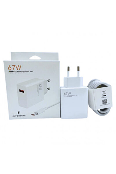 Poro Online Încărcător rapid de telefon cu cablu tip C de 67 W