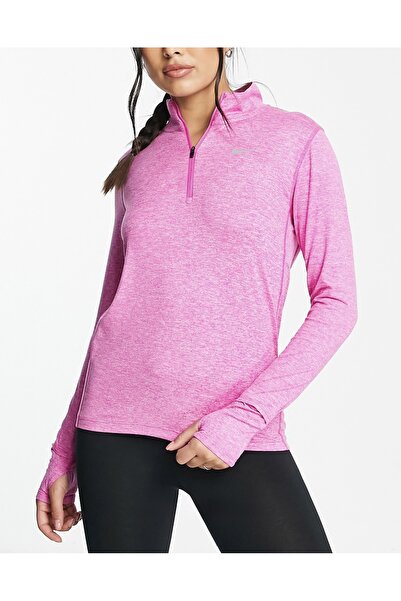 Nike Dri-Fit Element Top Hz Uzun Kollu Pembe Kadın Koşu T-shirt