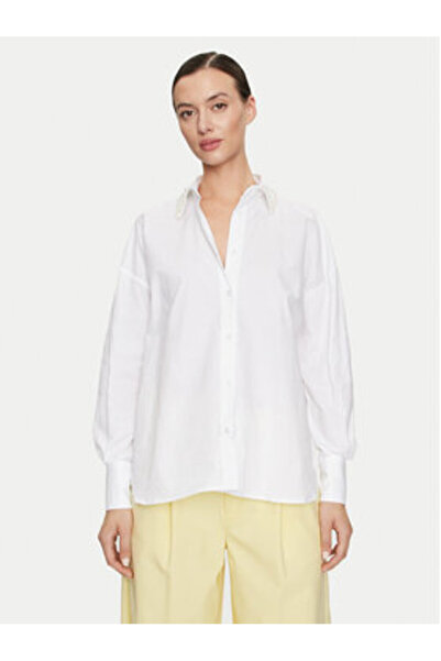 Vicolo Γυναικείο Πουκάμισο RB0068 Λευκό