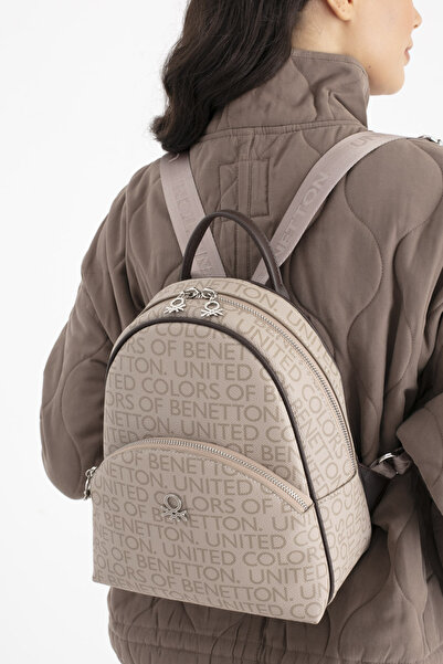 United Colors of Benetton Benetton Women's Backpack Stone-Brown Bnt1698