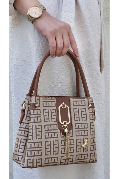 Miami Polo Clup Orijinal Armine Günlük Kullanıma Uygun Premium Kalite Kadın Omuz Çantası 361 TABA