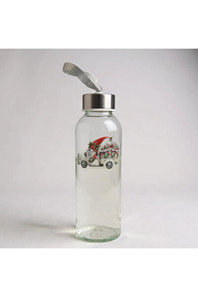 Bohem kutusu قارورة زجاجية سعة 500 مل مع غطاء جلدي - تصميم خاص لرأس السنة الج...