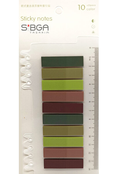 sibga tasarım Şeffaf Renkli Postit Post-it Post It. Kitap Ayracı Ayraç Postit...