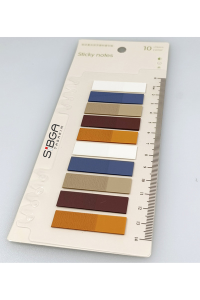 sibga tasarım Postit ملون شفاف Post-it Post It.علامة مرجعية للكتاب، ورق ملاحظات لاصق، 200 ورقة