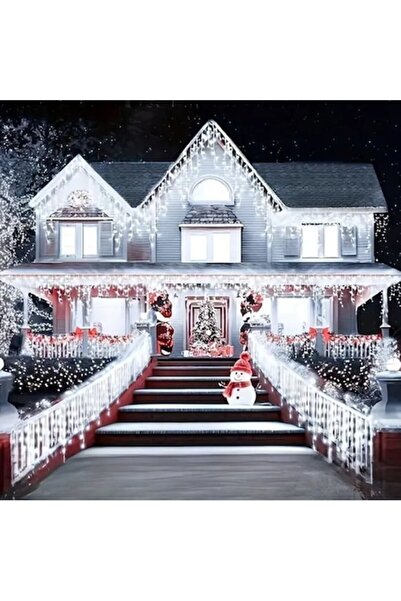 AisHa StoRe OnliNe Christmas light installation 500 LEDs, 20 m, exterior/interior, icicle curtain style, cold white, in