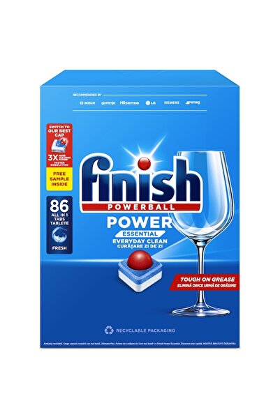 Finish Καψούλες απορρυπαντικού πιάτων Power Essential, 86 πλύσεις